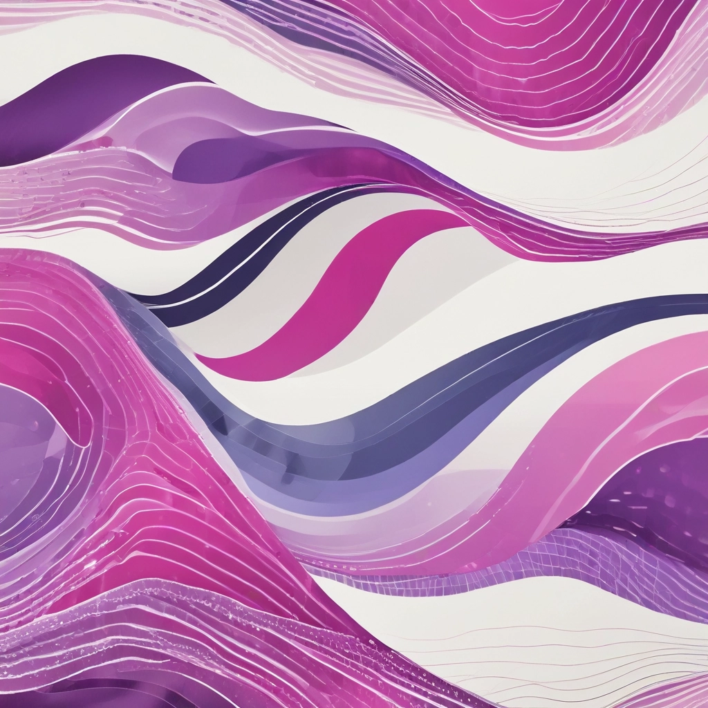 Graphic with an abstract, stepped wavy pattern.